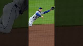 WHAT A PLAY Brett Baty makes a SPECTACULAR DIVING CATCH on a hard line drive baseball mlb [upl. by Foy808]