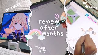 ✧˖°࿐ my xiaomi pad 6s pro after 2 months  review as an artist student and gaming [upl. by Sehcaep627]