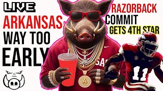 Razorback Football Commit Gets 4th Star  247 Too Early Arkansas Prediction [upl. by Alistair642]