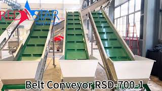 REDSTAR machinery I BELT CONVEYORSCREW CONVEYORCONVEYORPLASTIC FEEDING SYSTEMCHAIN CONVEYOR [upl. by Lacie]