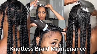 How to refresh Knotless box Braids  Products amp Tools  JusBTV [upl. by Sofia]