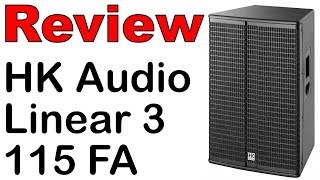 Test HK Audio Linear 3 115 FA  Professioneller Sound und einfache Bedienung [upl. by Fellows]