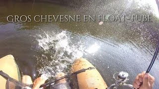 Gros chevesne en floattube et pêche du carnassier en streetfishingGoPro HD23 [upl. by Drawoh]