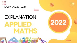 Combined Mathematics  II Applied  2022 Past Paper Explanation  Applied Mathematics [upl. by Aissyla346]