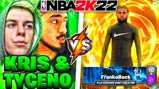 One of the BEST GUARDS IN THE WORLD challenged Tyceno and KrisZeeTee to a 1000 WAGER IN NBA 2K22 [upl. by Hawkins]