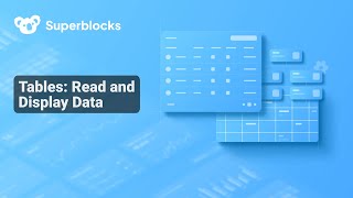 Tables Read and Display Data [upl. by Leanahtan]