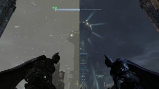 Gotham City comparison from Batman Arkham Origins and Batman Arkham City [upl. by Karole]