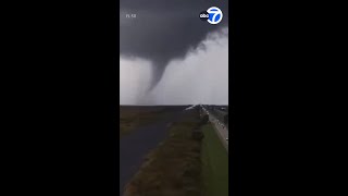 Hurricane Milton spawns tornados in Miamiarea [upl. by Grail]