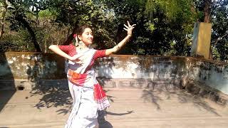 MAHARAJA EKI SAJE DANCE BY SARANYAমহারাজ একি সাজে [upl. by Llebana]