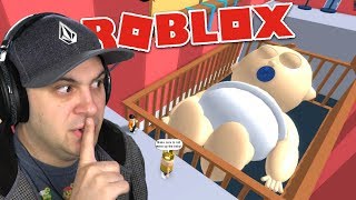 DONT WAKE UP THE GIANT SLEEPING BABY  Roblox [upl. by Kelsi285]