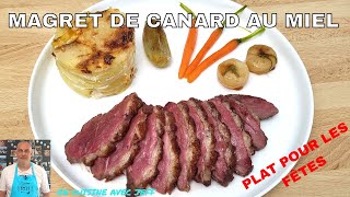 magret de canard laqué au miel et ses mini légumes Plat pour les fêtes [upl. by Pelag]