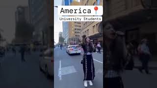 Free Palestine Protest in American university [upl. by Ailecra589]