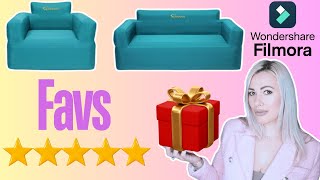 Monthly Favs  GIVEAWAY Aerogogo Inflatable Air Sofa BS2 Wondershare Filmora Software [upl. by Rayburn]