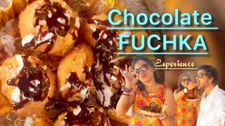 1st time চকলেট ফুচকা খেলাম 😋 RIMJHHIMRIMS fuchkastreetfood [upl. by Copp]