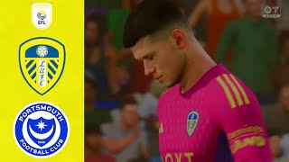 Leeds vs Portsmouth Highlights  EFL Championship 202425 [upl. by Aynot]