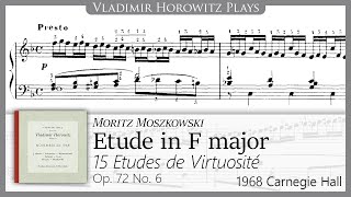 Moszkowski Etude Op 72 No 6 Horowitz 19681950 [upl. by Rivers]