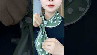 how to wrap scarf scarfstyles scarftie scarftutorial shorts [upl. by Eijneb]