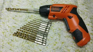 Black  Decker Drill Bits Hex Shank Quick Change Cobalt Drill Bits amp Cross Philips Screwdriver Bits [upl. by Tniassuot]