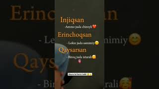 Yoqqan bõlasa OBUNA boʻlishni unutmang 😇💖💝💗 [upl. by Repip]