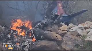 Breaking News Two IAF pilots killed in Pilatus trainer aircraft crash in Hyderabad [upl. by Keelby]