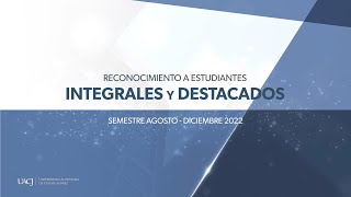 Reconocimiento Alumnos destacados e integrales [upl. by Nerti627]