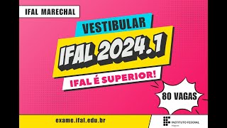 Vestibular Ifal 20241 Conheça os cursos ofertados pelo Campus Marechal Deodoro [upl. by Halima109]