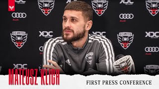 🎙 Mateusz Klichs First DC United Press Conference [upl. by Ignacius]