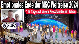 Das Ende der Kreuzfahrt Weltreise😢 Emotionale Momente 🛳️ MSC Weltreise 2024 mit der MSC Poesia 030 [upl. by Apollo392]