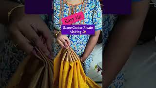 how to take saree center pleatseasy tutorialprofessional saree draping class 8428881111 sarees [upl. by Westley]