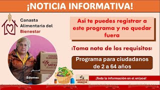 📱 Canasta Alimentaria del Bienestar – Así te puedes registrar a este programa y no quedar fuera [upl. by Atteirneh478]