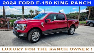 2024 Ford F150 King Ranch 35L 4x4  POV Review amp Test Drive  Best F150 Interior Leather [upl. by Aser]