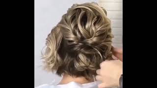 Peinado de Novia CABELLO CORTO  Fácil  PASO A PASO  Short Hair Bridal Hairstyle weddingtoday7 [upl. by Alaehs132]