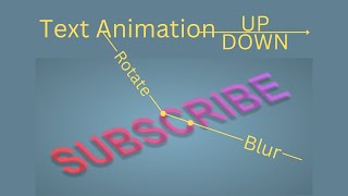 Add Animation to text using HTML and CSS  Blur amp Rotate Animation [upl. by Ellehcil]