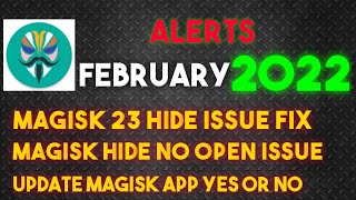 Magisk Manager 23 Hide Issue Fix  No Open Hide App  Magisk Safety net Fix  Magisk Hide Fix By GSM [upl. by Nnayhs]