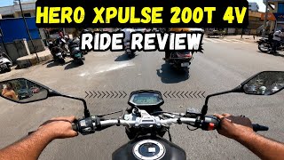 Hero Xpulse 200T 4V Ride Review  BS6ll E20 Updates  On Road Price amp Mileage [upl. by Esta]