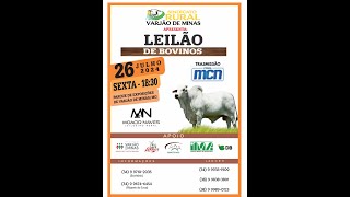 🐮TRADICIONAL LEILÃO DE GADO DE CORTE VARJÂO DE MINAS  MG 26072024 [upl. by Malloy15]