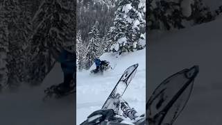 Chute slaying on the Gen 5 turbo and Polaris boost 🔥 snowmobile sendit deepsnow [upl. by Voccola331]