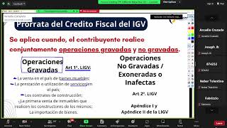 PRORRATA DEL CRÉDITO FISCAL DE IGVAGOSTO 2028 [upl. by Howlyn518]