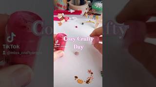 Spending a cozy day crafting hobby craft clay autumn autumncrafts autumncrafts crafting [upl. by Adnov]