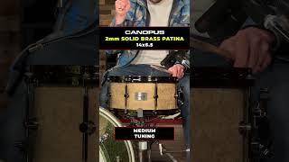 Beefy Bronze vs Burly Brass drums snaredrums drummer [upl. by Tareyn]