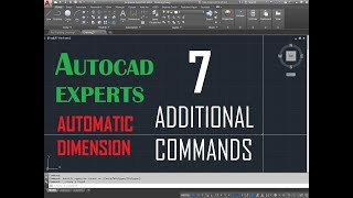 Autocad Expert  Automatic Dimension  Fast Counting  Additional Commands [upl. by Enoob]