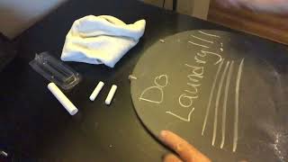 ASMR  Writing with Chalk on Chalkboard [upl. by Zorah]