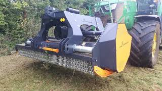 TMC CANCELA TMS 280D Front amp Rear Mounted Mulching Topper [upl. by Adahsar]