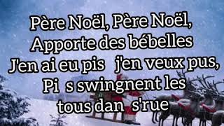 Lyrics Le père Noël ctun québécois [upl. by Aerdno]