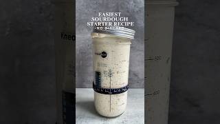 The Easiest ZeroWaste Sourdough Starter Recipe Ever breadhomebaking sourdough trending recipe [upl. by Nnayllek]