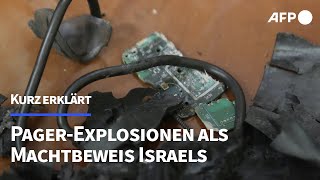 Kurz erklärt PagerExplosionen als Machtbeweis Israels  AFP [upl. by Bebe559]