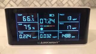 How to Silence AirKnight AK1000 CO2 Alarm [upl. by Bozovich]