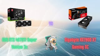 Radeon RX 7800 XT Vs Nvidia RTX4070Ti Super [upl. by Pietra]