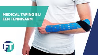 Tenniselleboog muisarm of RSI tapen  Medical Taping  FysioTape [upl. by Siusan639]