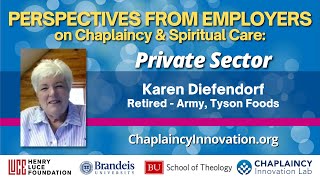 Karen Diefendorf  The Demand for Spiritual Care [upl. by Irac]